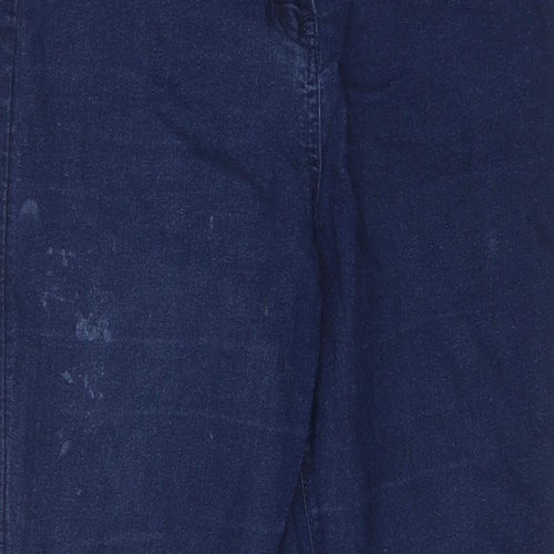 Preworn Womens Blue  Denim Skinny Jeans Size 14 L29 in