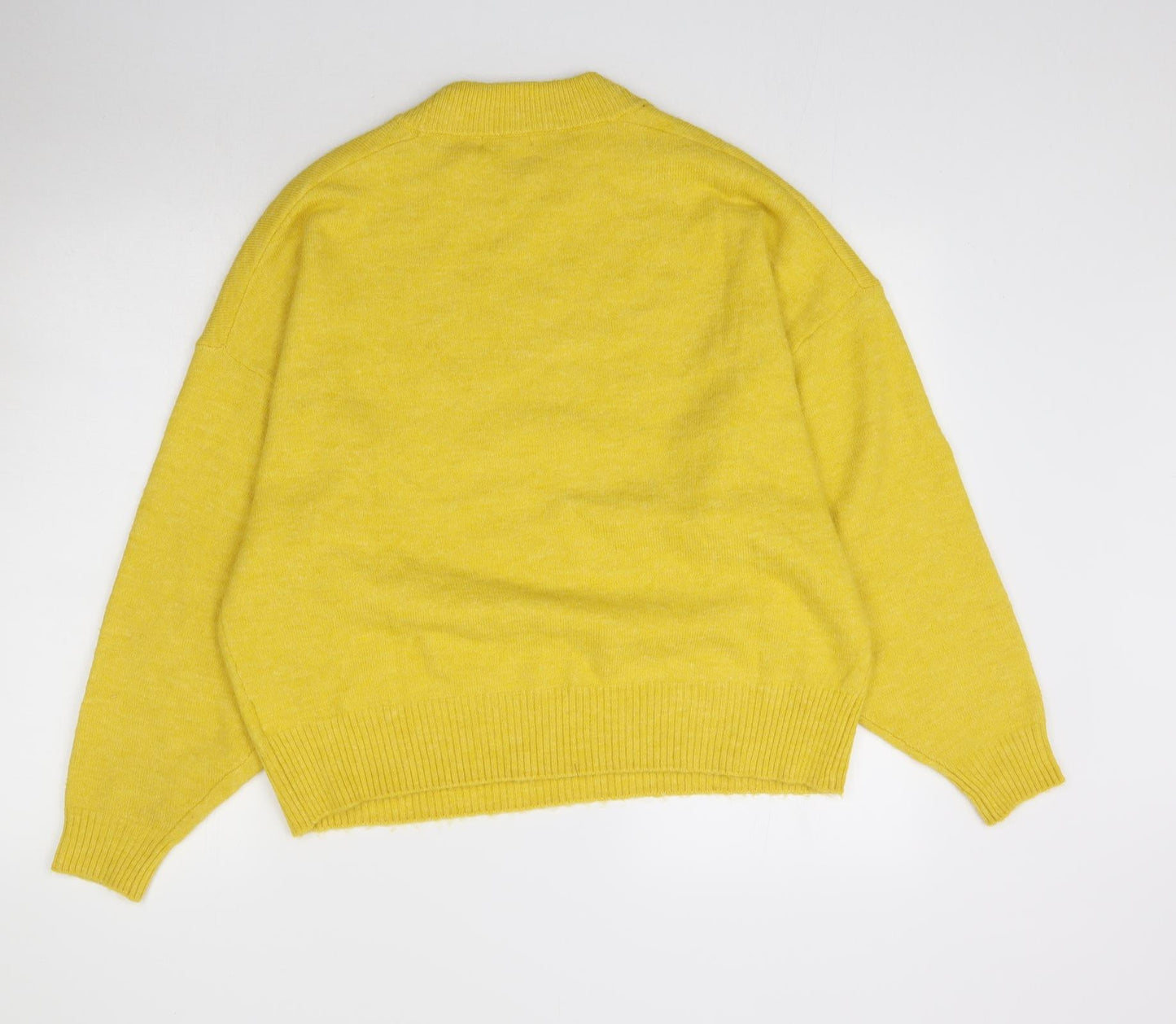 Preworn Womens Yellow  Knit Pullover Jumper Size L