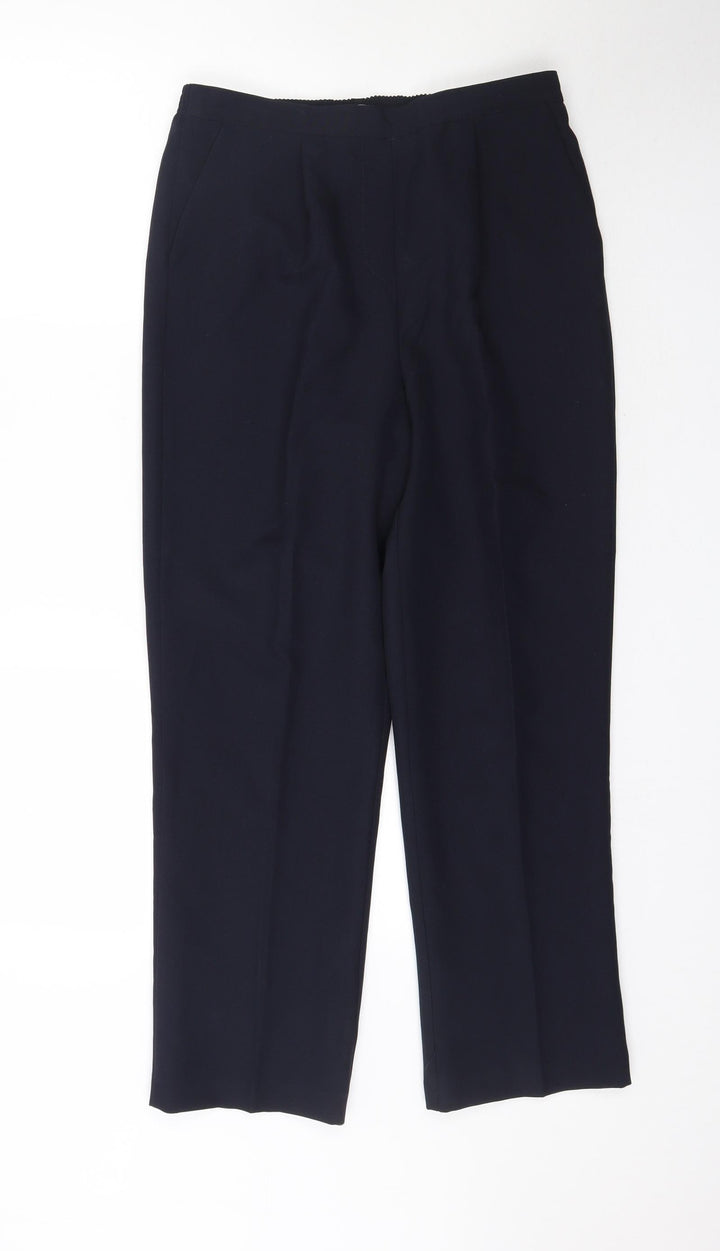 Bonmarché Womens Blue Trousers Size 12 L28 in