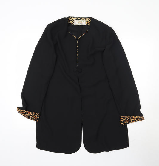 Front view of Roman women’s black jacket blazer, size UK 10