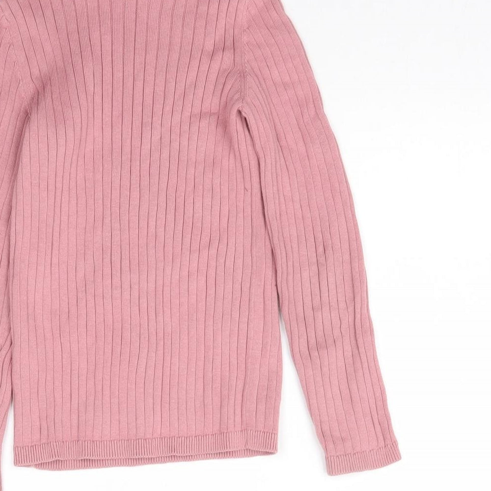 George Girls Pink  Knit Pullover Jumper Size 8-9 Years