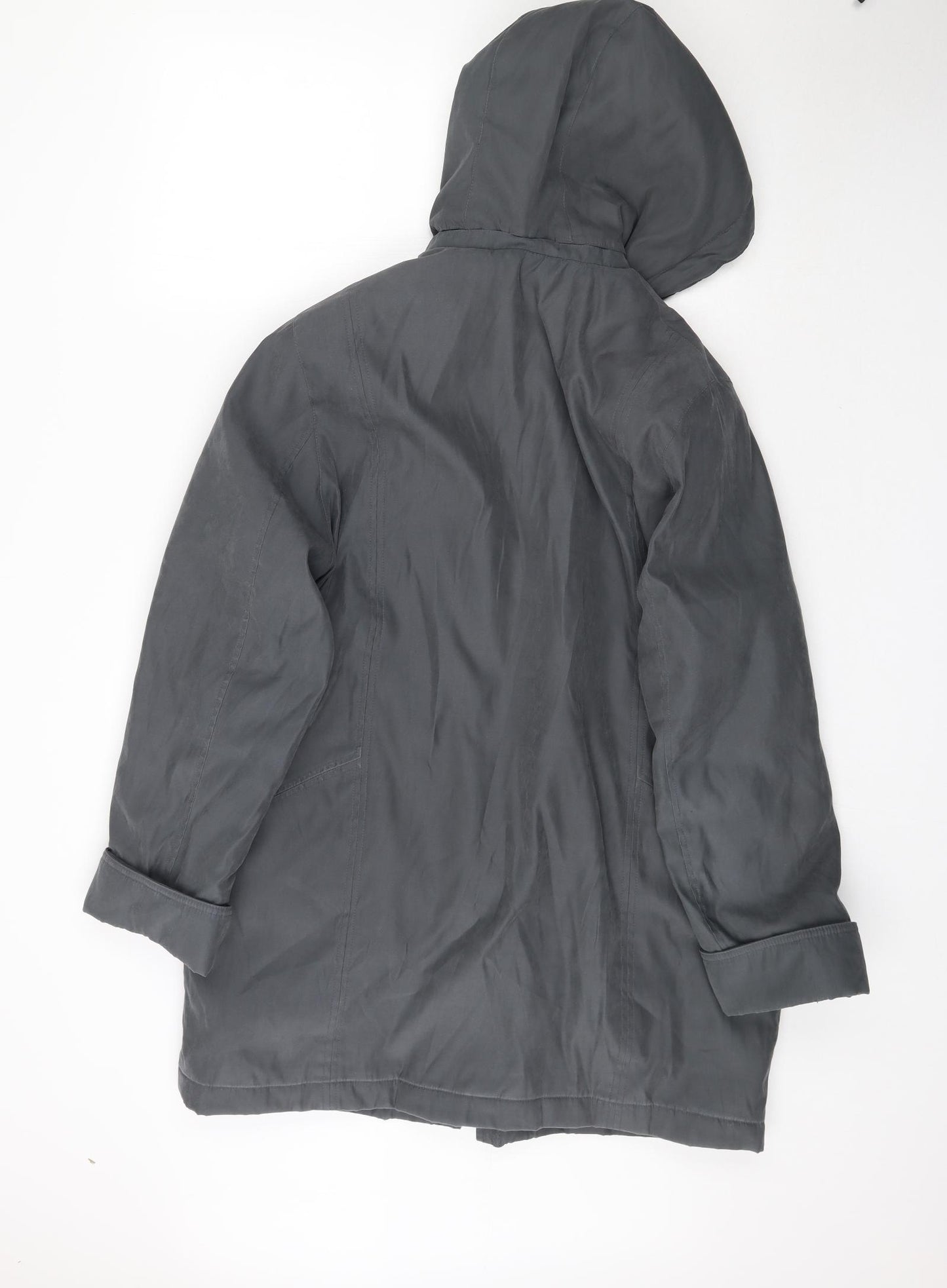 Klass Collection Womens Grey   Parka Coat Size 16