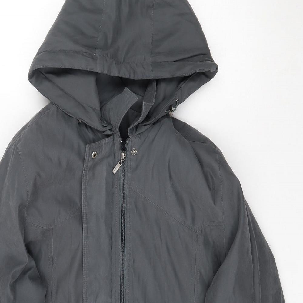 Klass Collection Womens Grey   Parka Coat Size 16