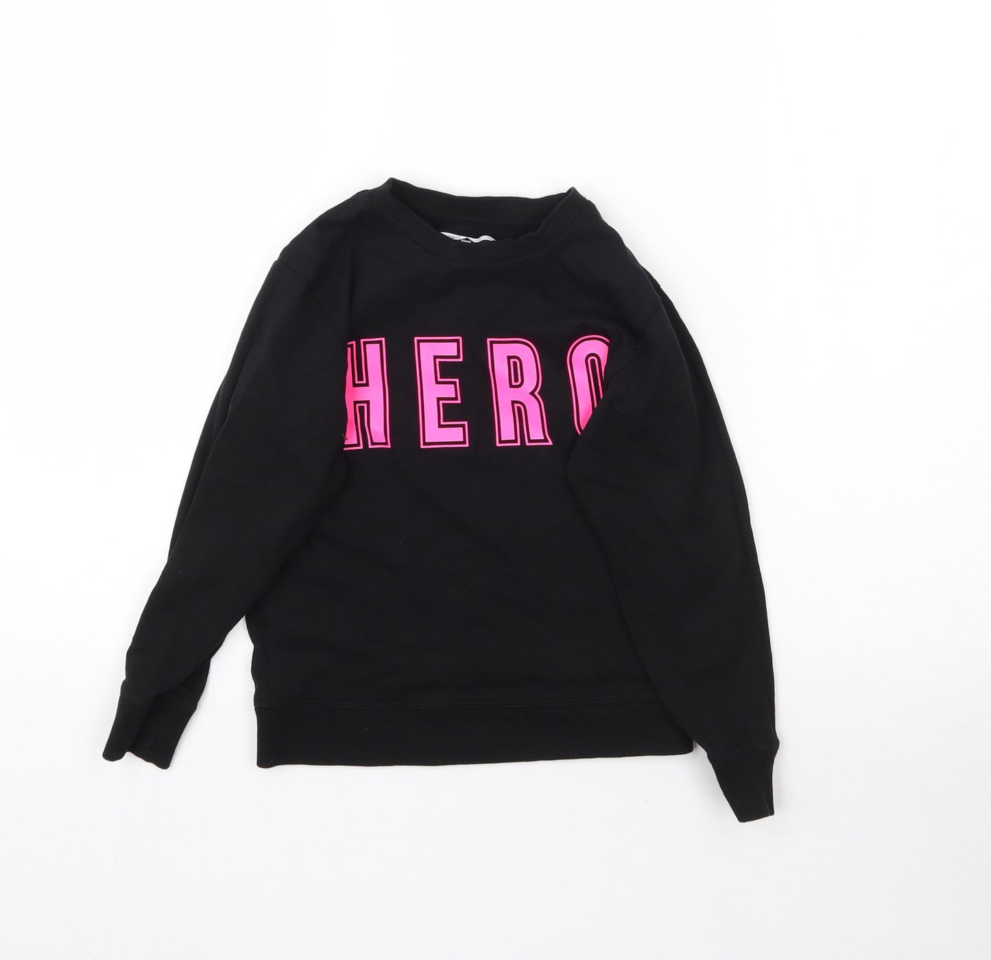 NEXT Girls Black   Pullover Sweatshirt Size 5-6 Years  - hero