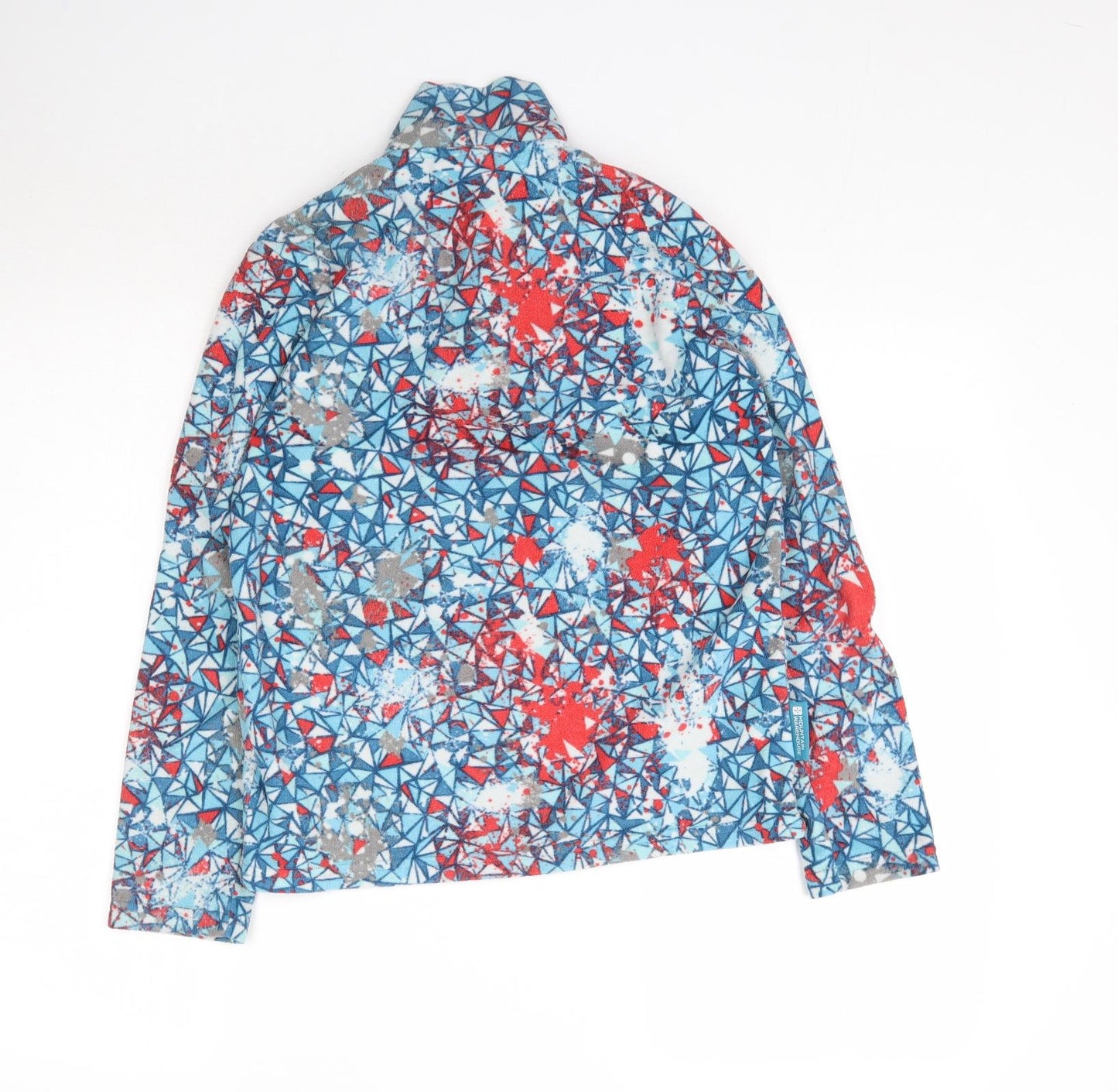Mountain Warehouse Girls Multicoloured Geometric Fleece Pullover Sweatshirt Size 11-12 Years