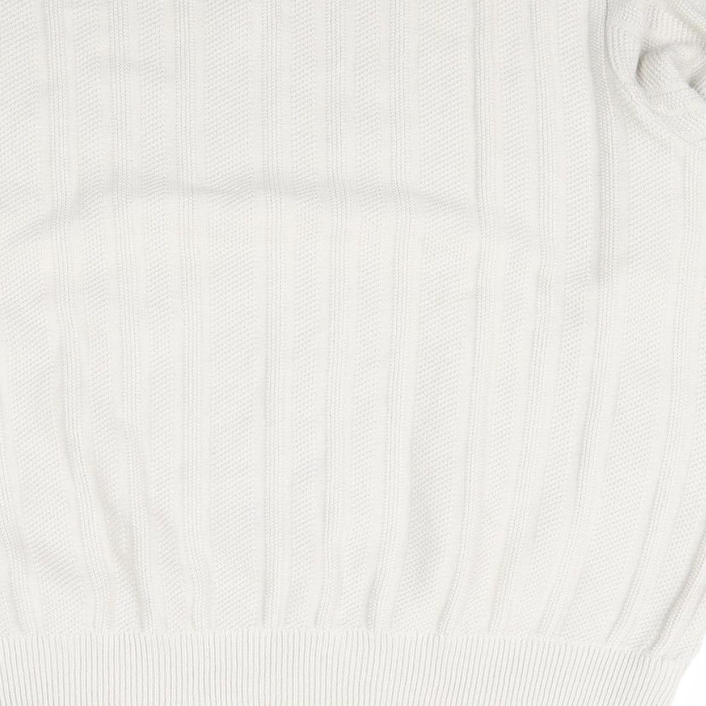 Marks and Spencer Mens Ivory  Knit Pullover Jumper Size XL