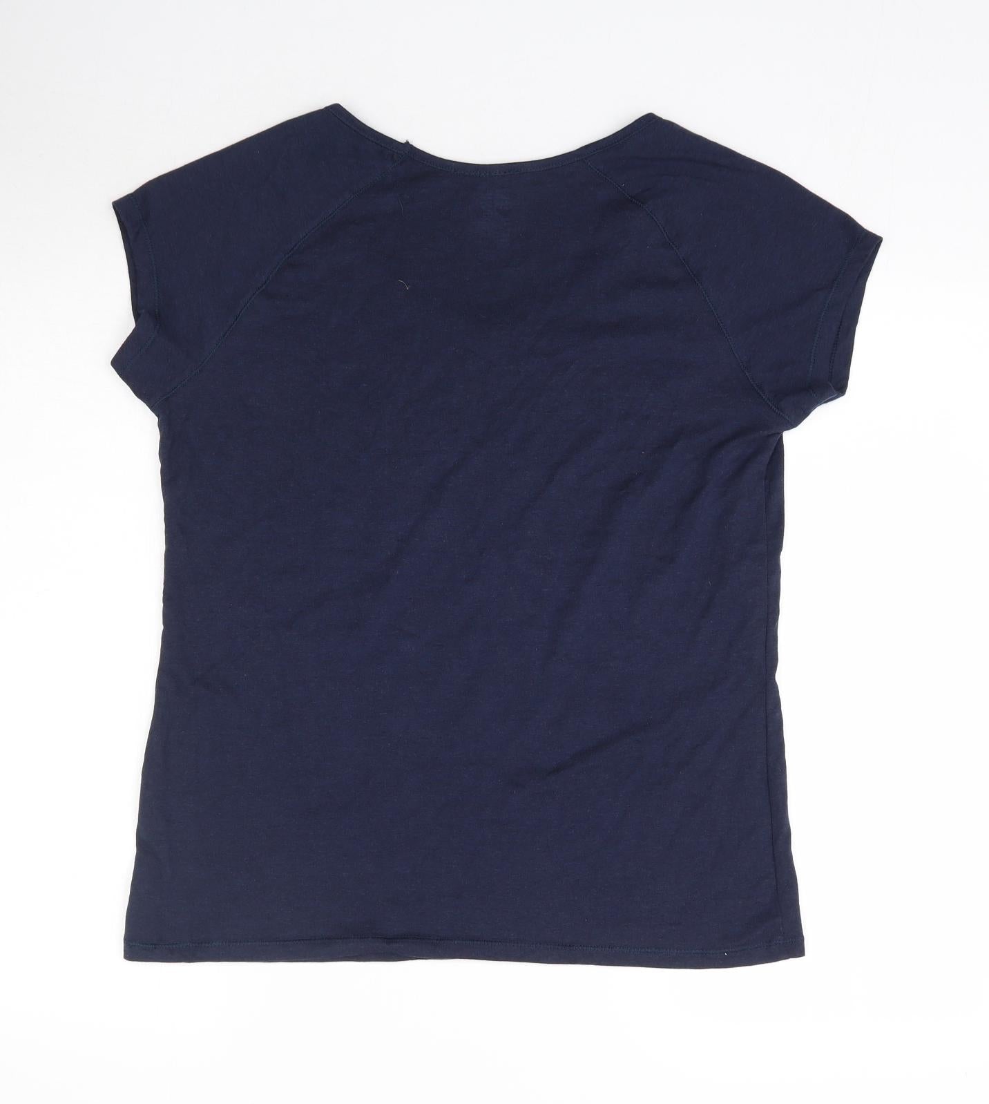 DECATHLON Womens Blue   Basic T-Shirt Size XL