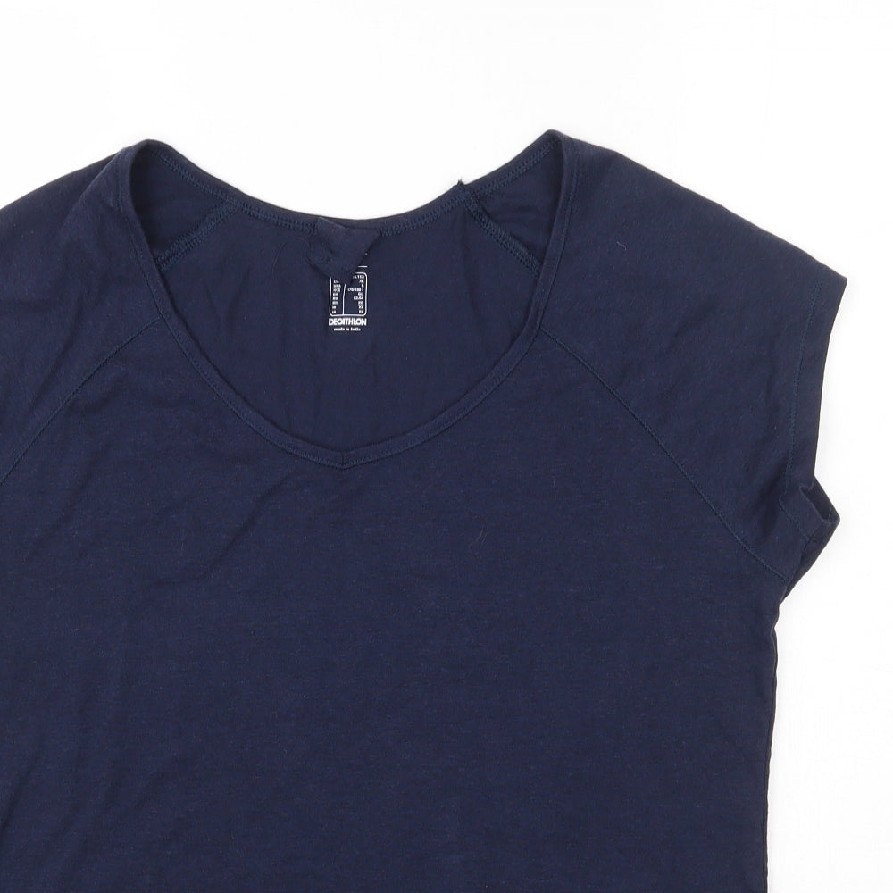 DECATHLON Womens Blue   Basic T-Shirt Size XL