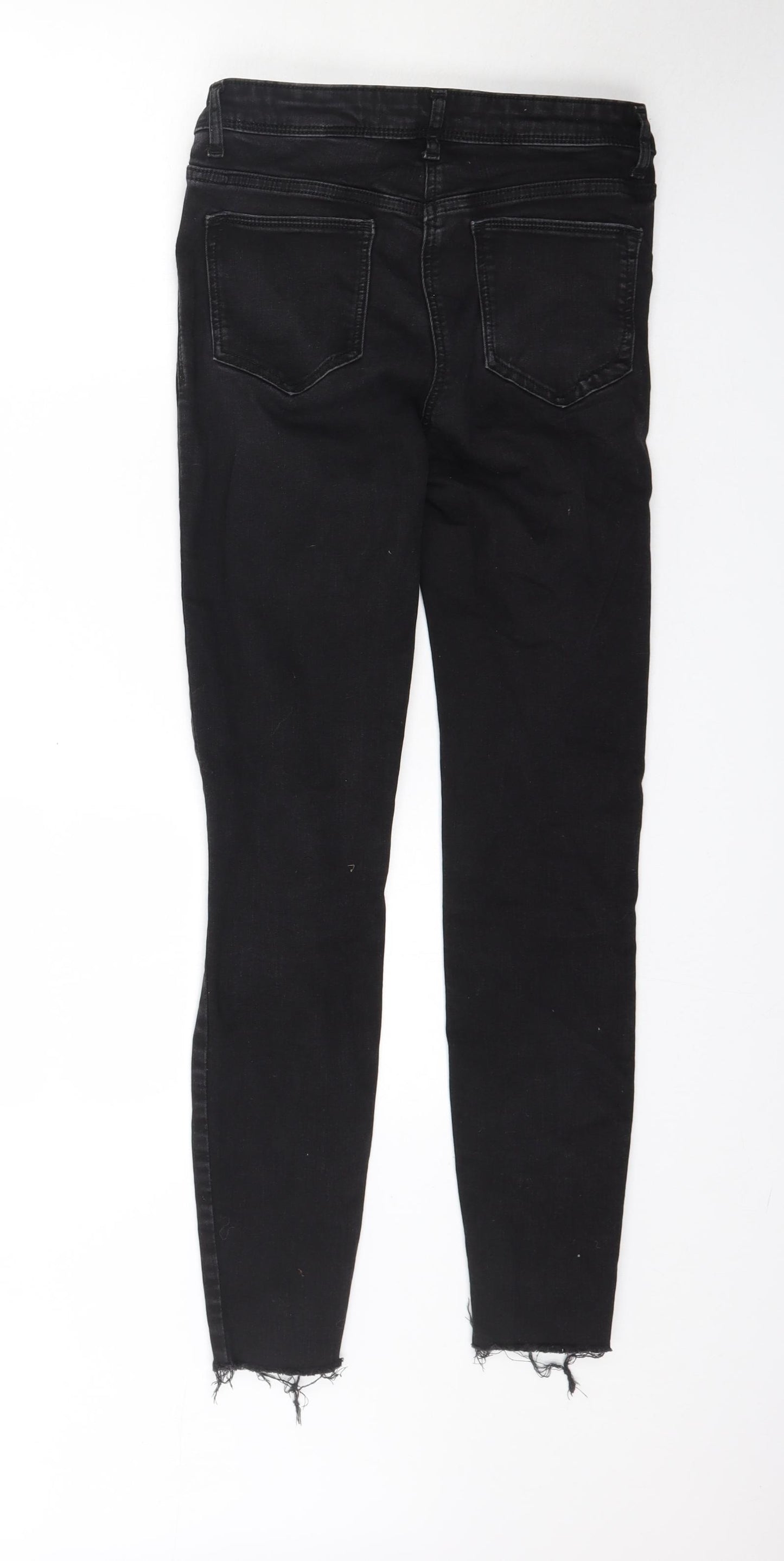 NEXT Womens Black  Denim Skinny Jeans Size 8 L29 in