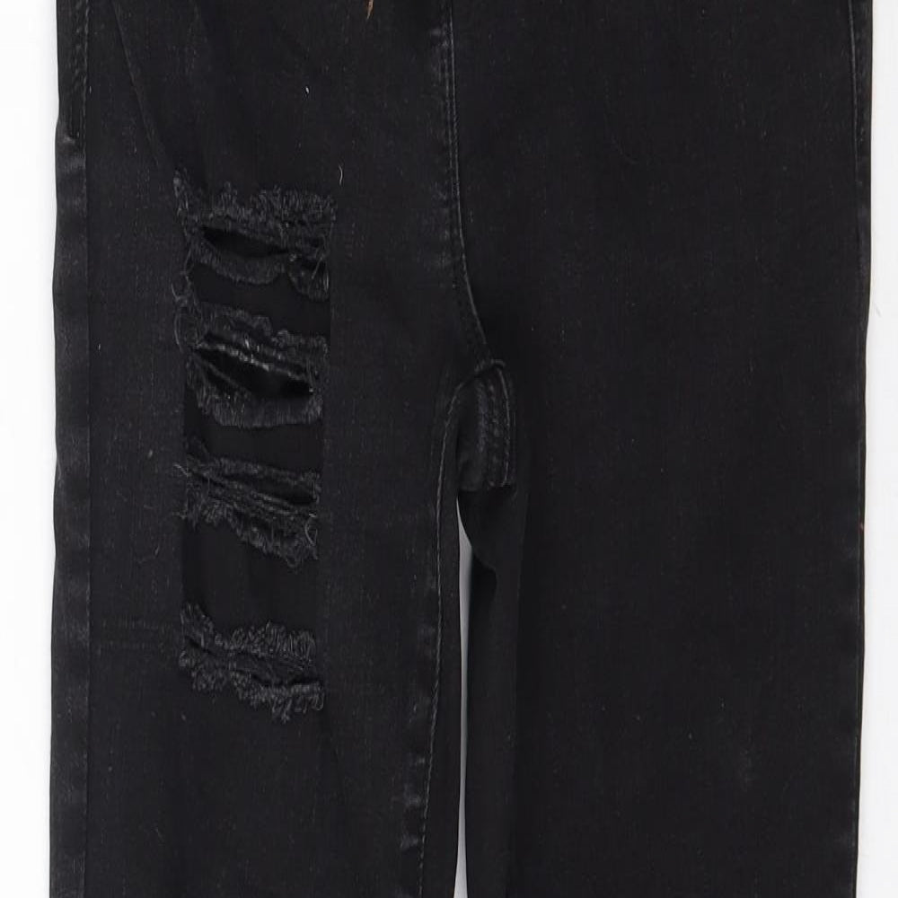 NEXT Womens Black  Denim Skinny Jeans Size 8 L29 in