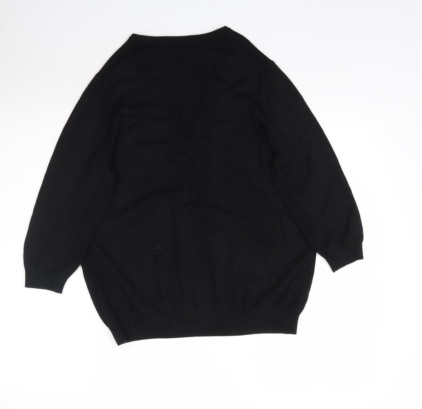 Marks and Spencer Womens Black  Knit Pullover Jumper Size 18
