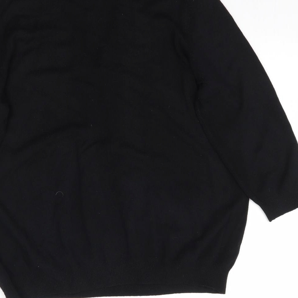 Marks and Spencer Womens Black  Knit Pullover Jumper Size 18