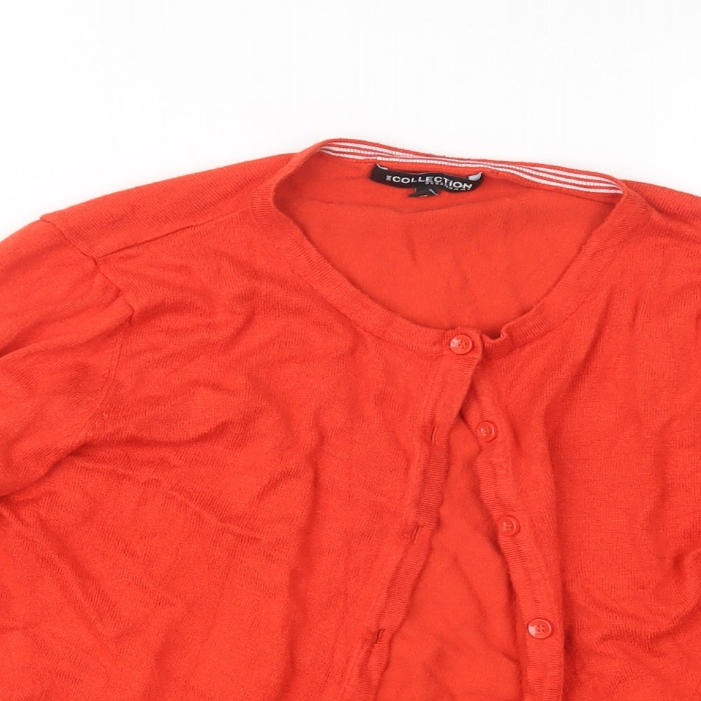 Debenhams Womens Orange   Cardigan Jumper Size 14