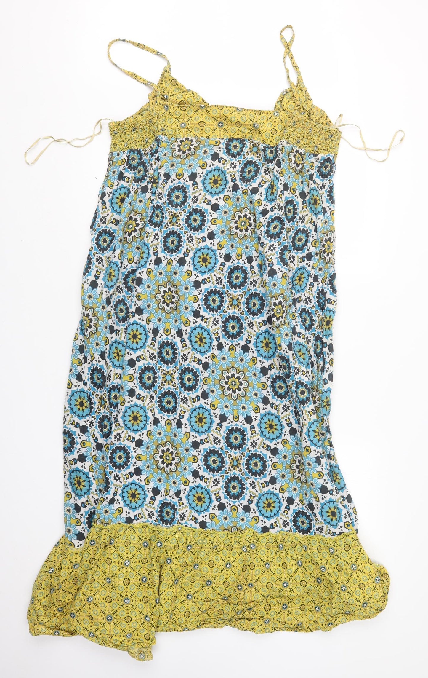 George Womens Blue Geometric  T-Shirt Dress  Size 24