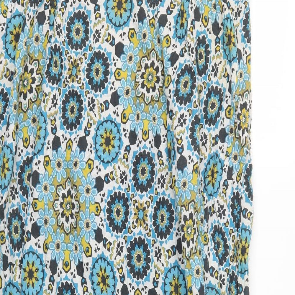 George Womens Blue Geometric  T-Shirt Dress  Size 24