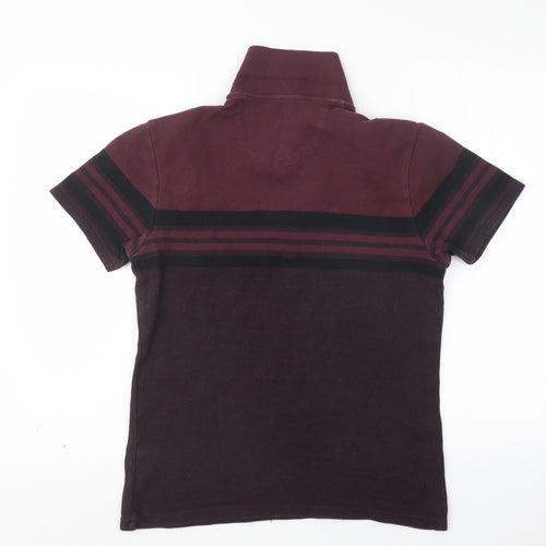 Marks and Spencer Mens Purple  Knit  Polo Size S
