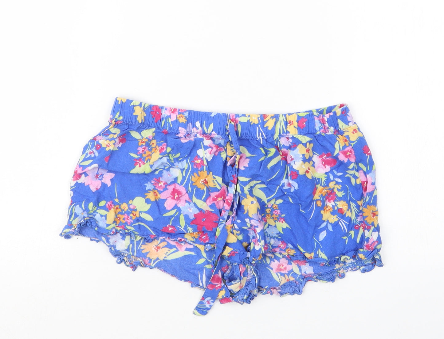 Love to Lounge Womens Blue Geometric  Hot Pants Shorts Size 6