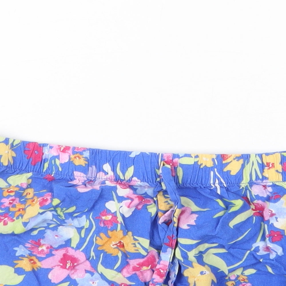 Love to Lounge Womens Blue Geometric  Hot Pants Shorts Size 6