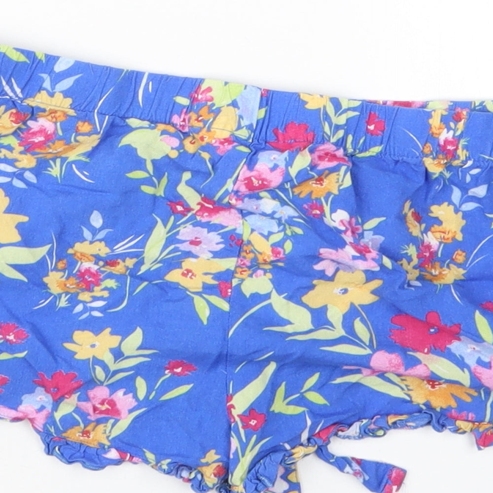 Love to Lounge Womens Blue Geometric  Hot Pants Shorts Size 6