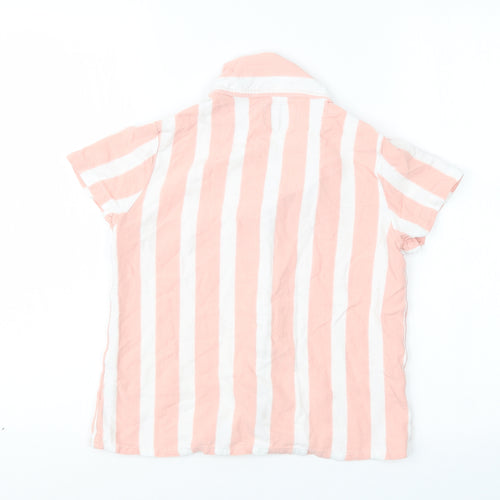 Matalan Womens Pink Striped  Top Pyjama Top Size 10