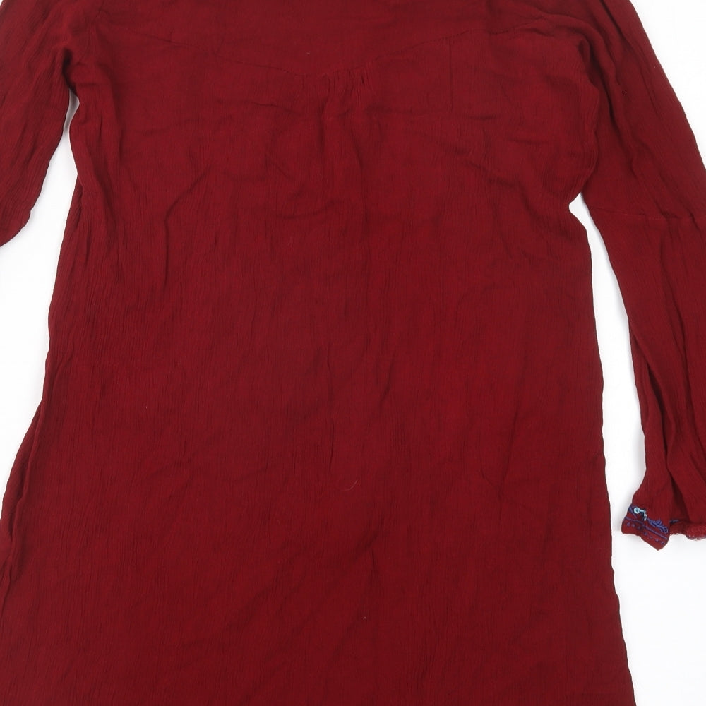 Kiss the Sky Womens Red   Basic Blouse Size XS
