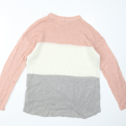 Select Womens Grey  Knit Pullover Jumper Size 10