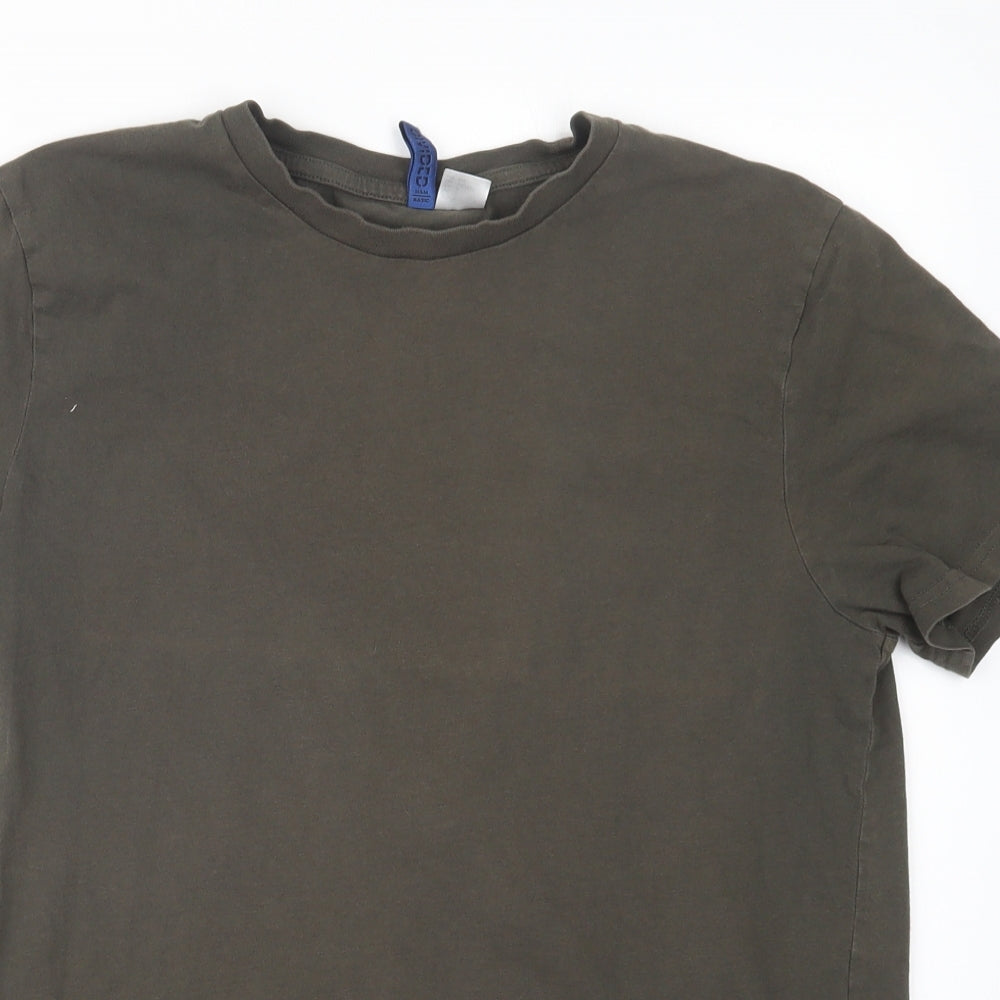 Divided by H&M Mens Green    T-Shirt Size S