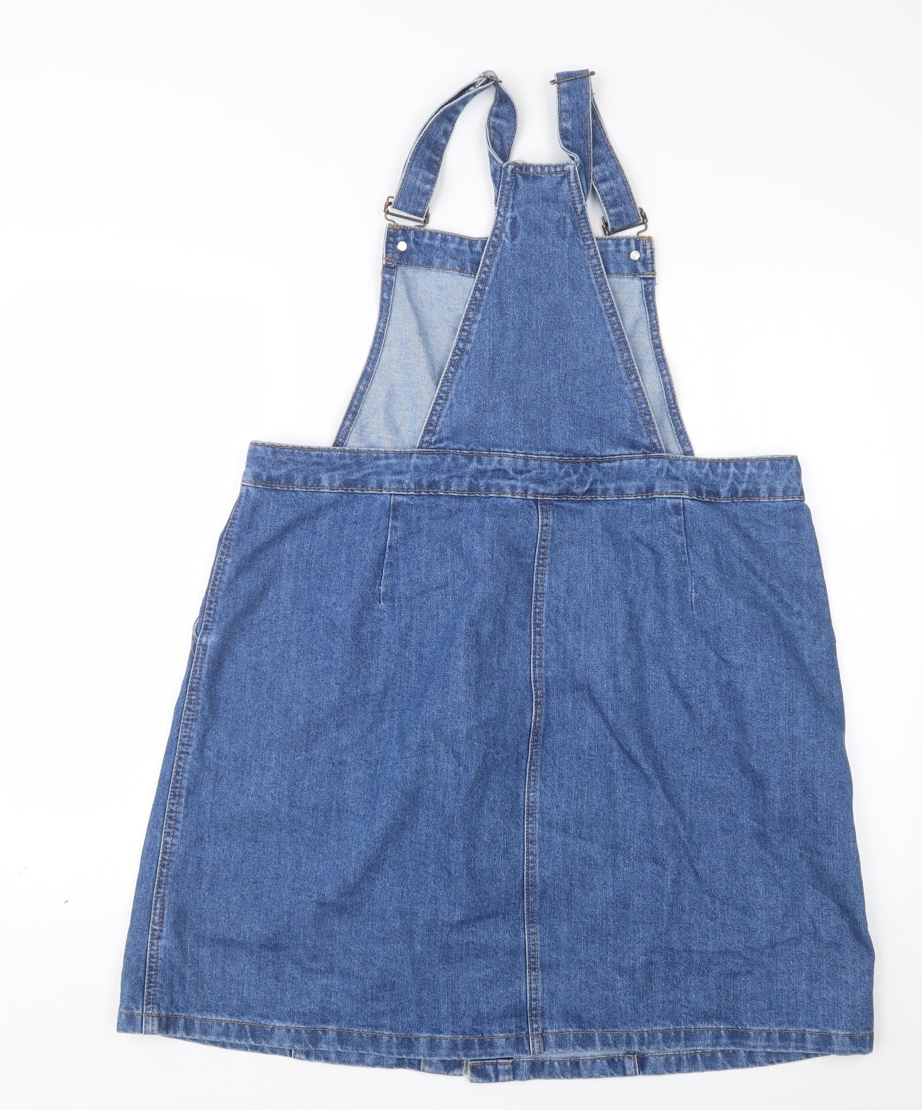 Papaya Womens Blue  Denim Pinafore/Dungaree Dress  Size 18
