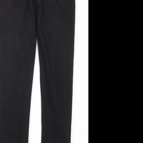 River Island Womens Black  Denim Straight Jeans Size 10 L25 in