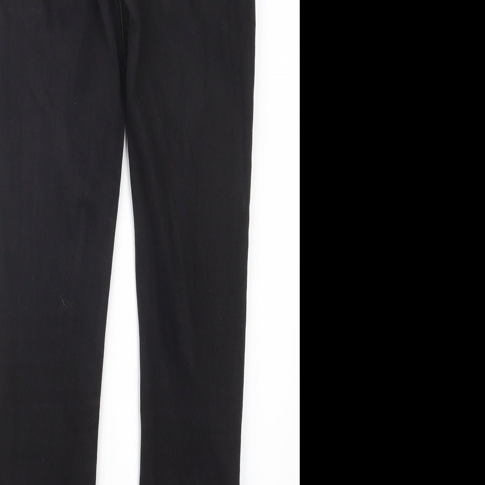 River Island Womens Black  Denim Straight Jeans Size 10 L25 in