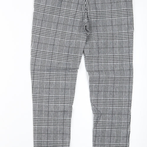 Preworn Womens Black Houndstooth  Trousers  Size M L26 in