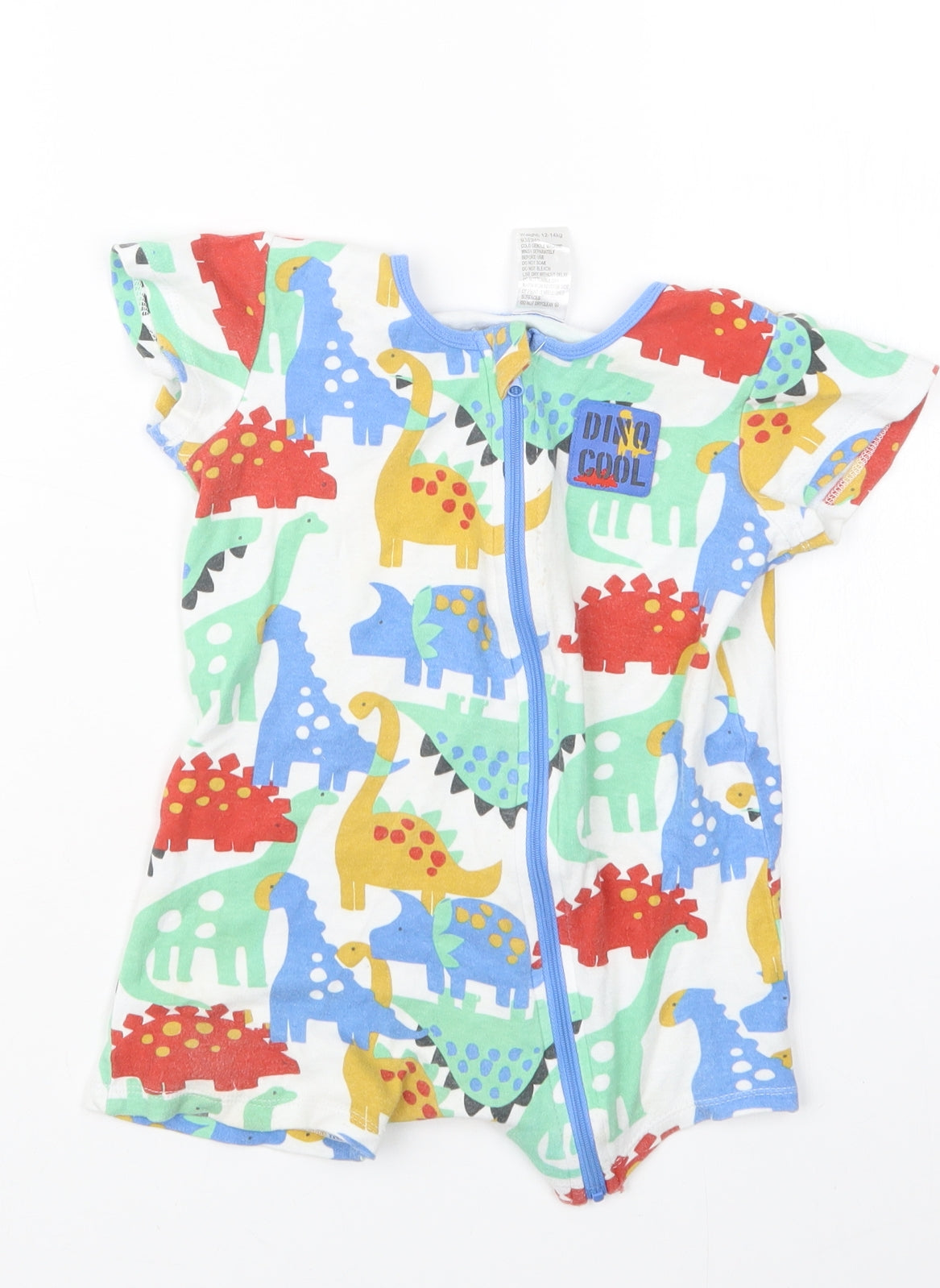 Baby Berry Boys Blue Geometric  Coverall Outfit/Set Size 18-24 Months