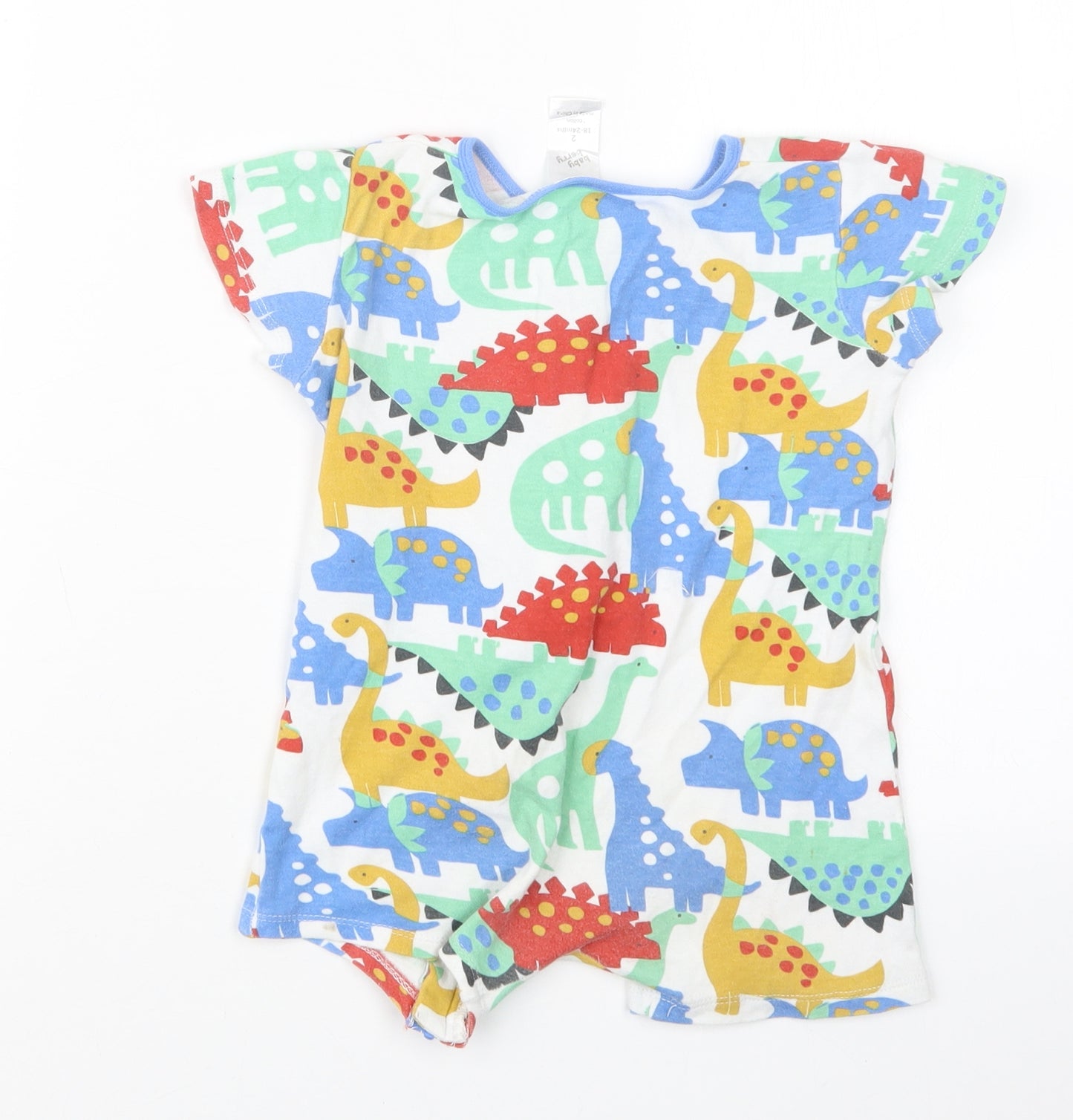 Baby Berry Boys Blue Geometric  Coverall Outfit/Set Size 18-24 Months
