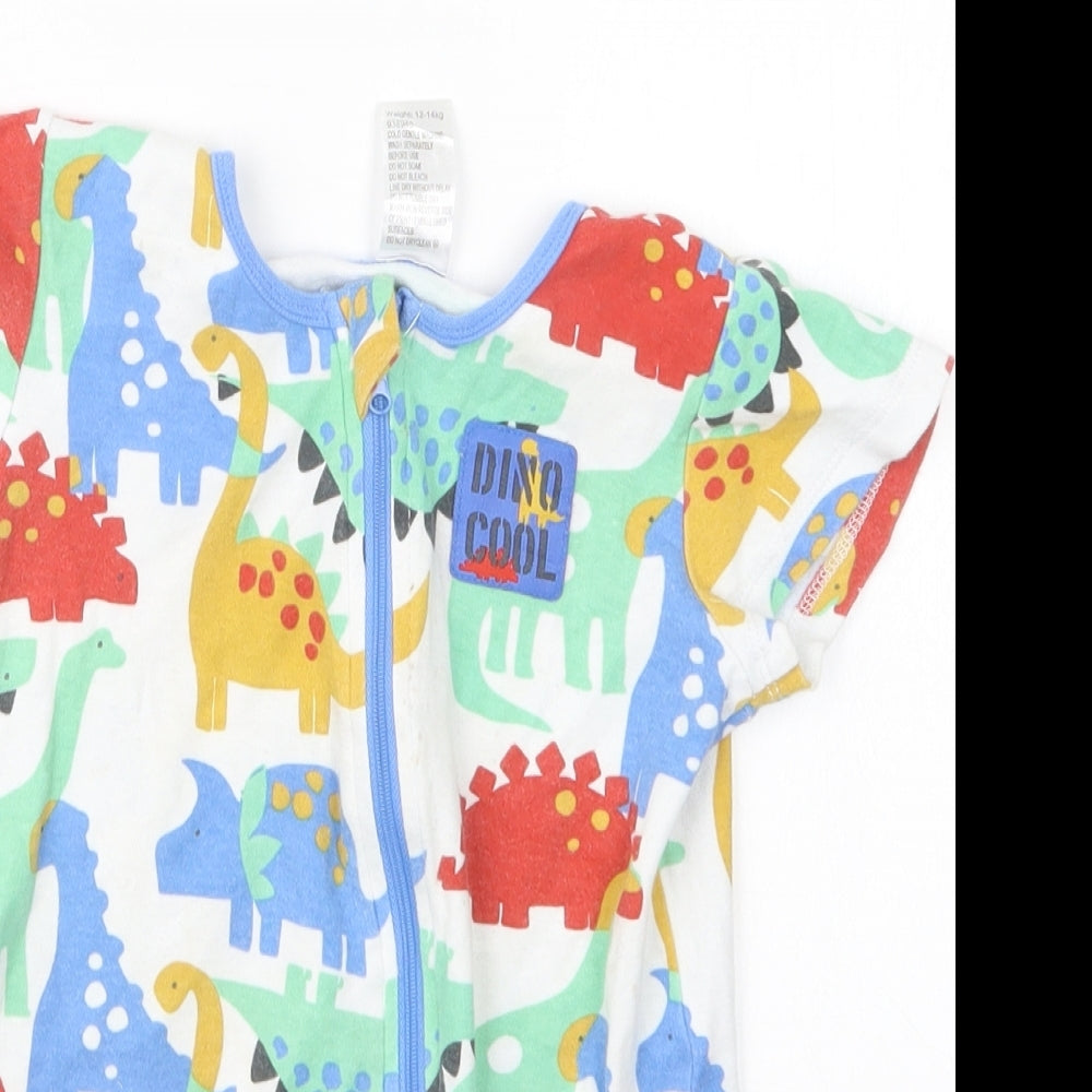 Baby Berry Boys Blue Geometric  Coverall Outfit/Set Size 18-24 Months