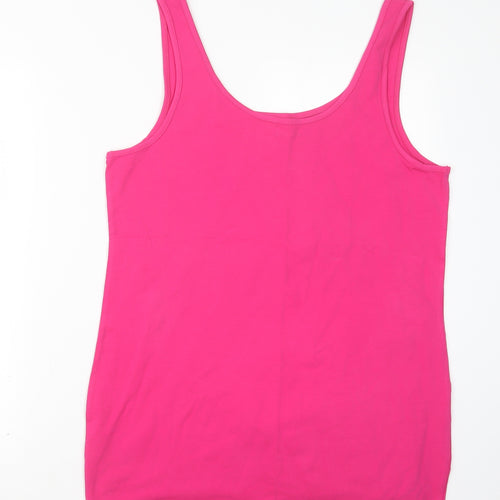 New Look Womens Pink   Basic Tank Size 18