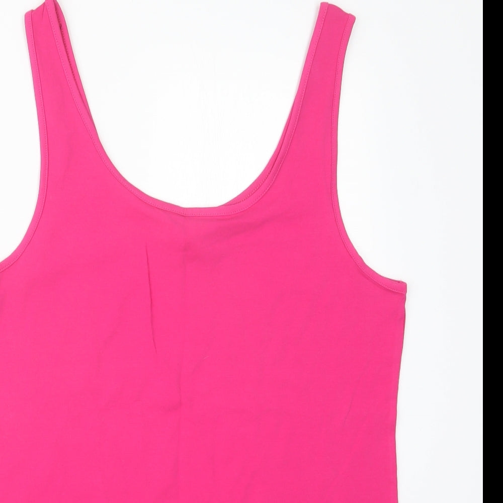 New Look Womens Pink   Basic Tank Size 18