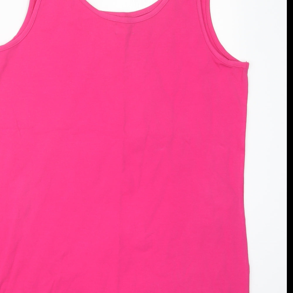 New Look Womens Pink   Basic Tank Size 18