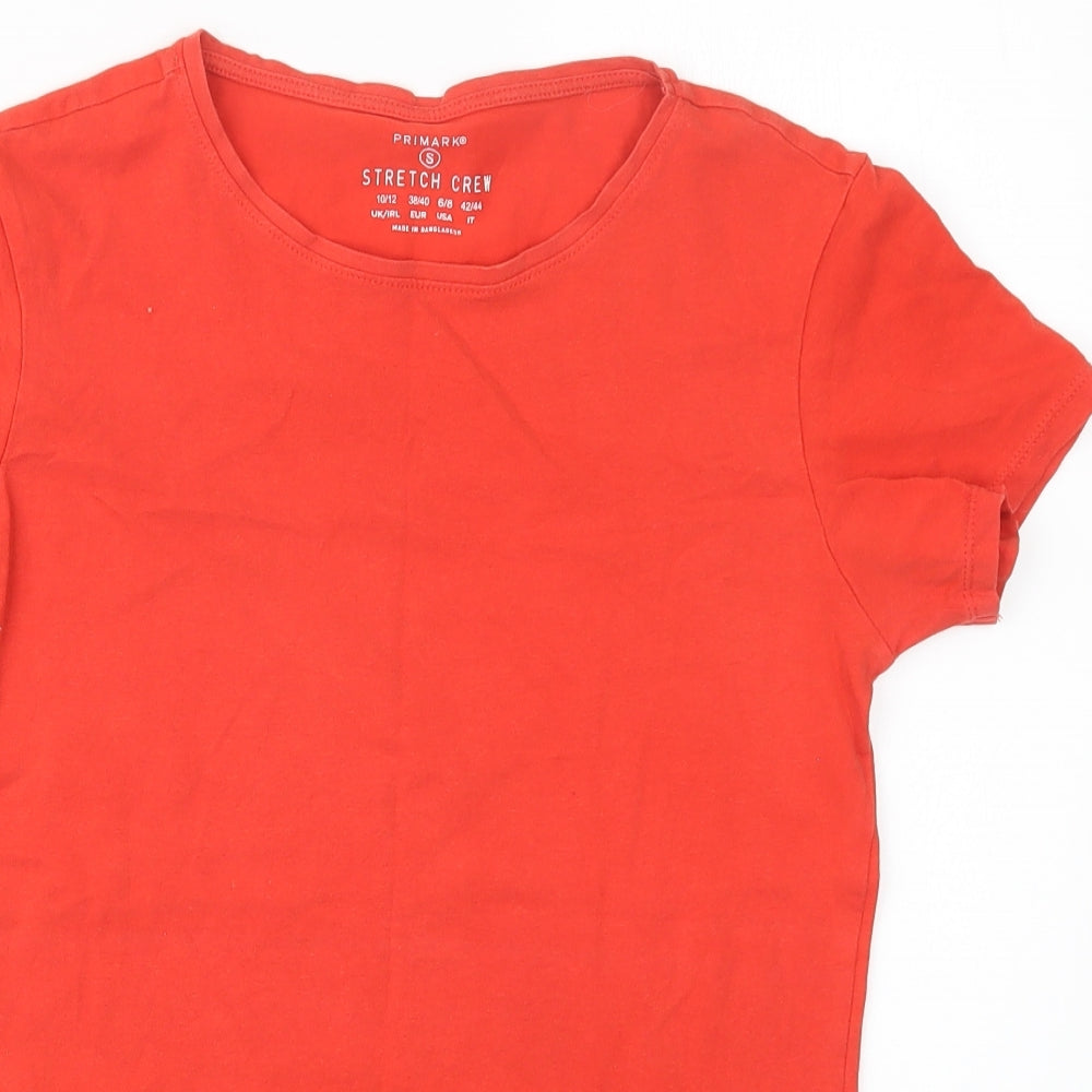 Primark Womens Red   Basic T-Shirt Size 10