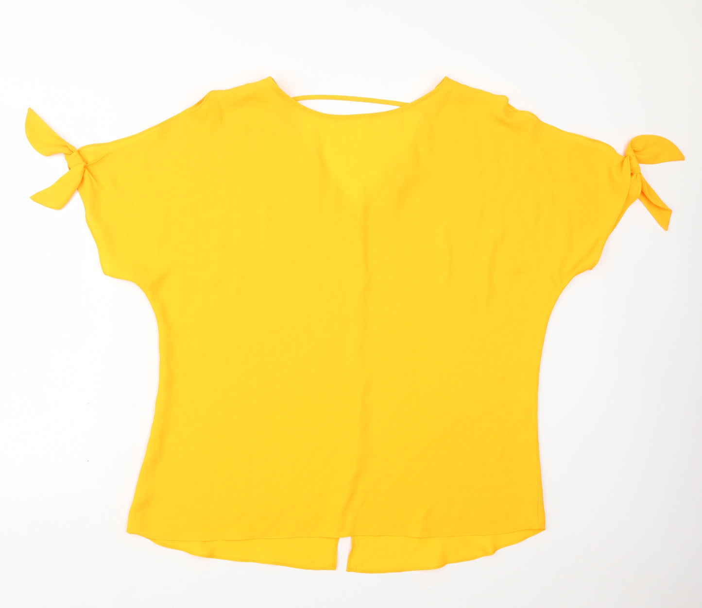 Peacocks Womens Yellow   Basic Blouse Size 16