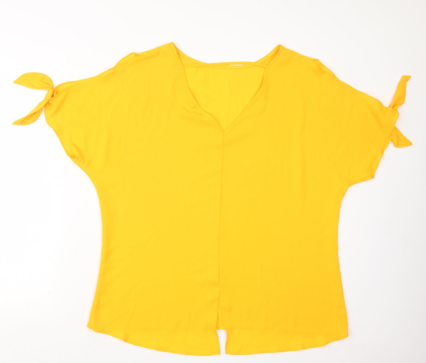 Peacocks Womens Yellow   Basic Blouse Size 16