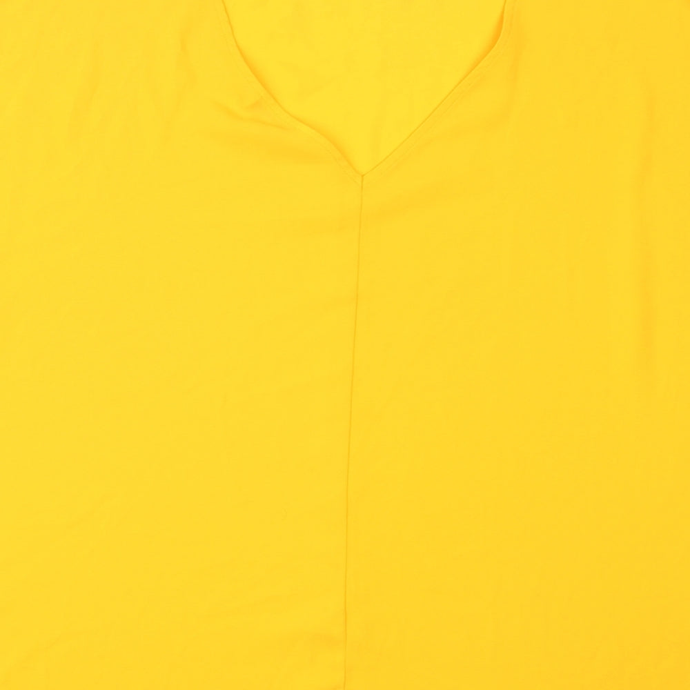 Peacocks Womens Yellow   Basic Blouse Size 16