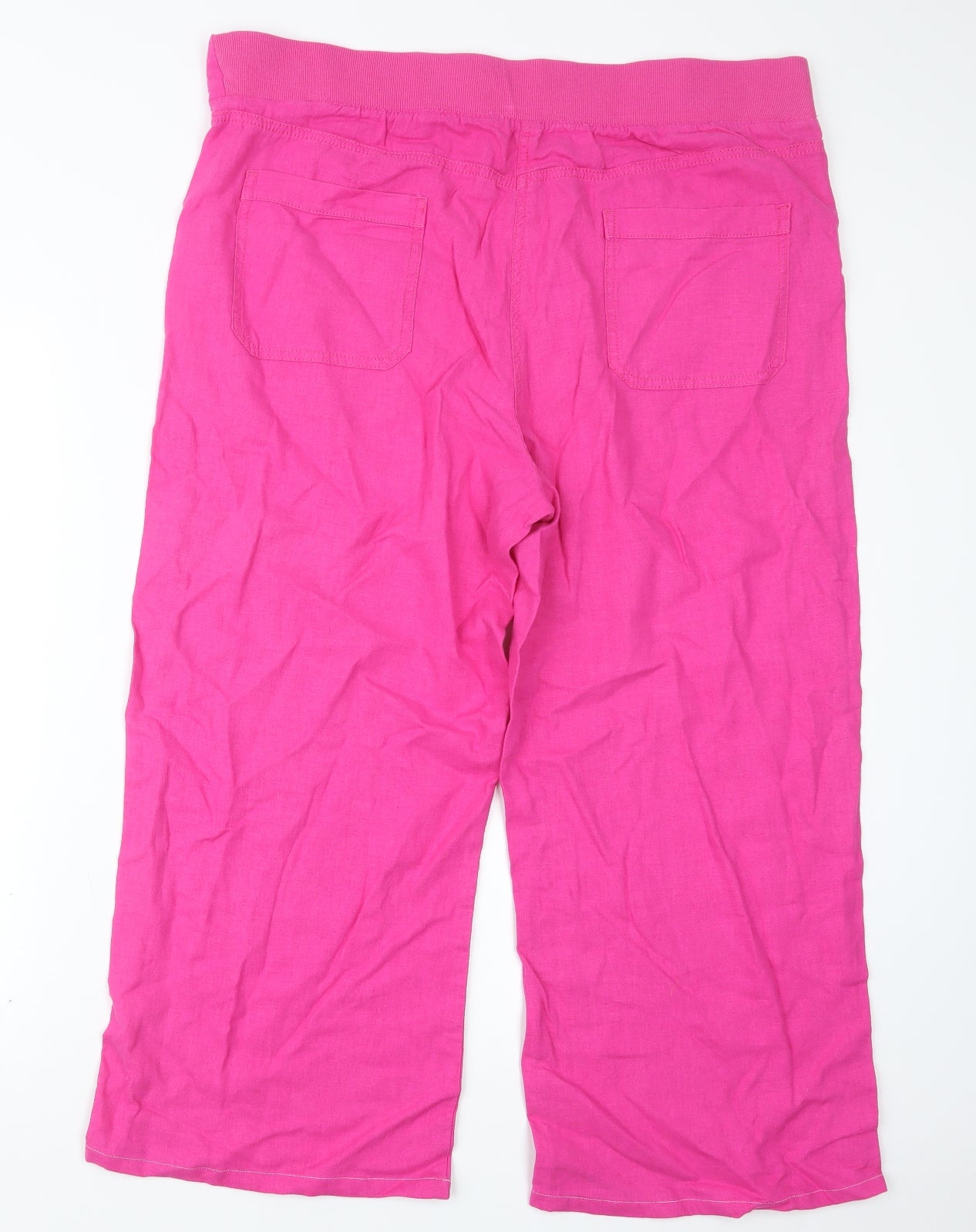 Peacocks Womens Pink   Trousers  Size 14 L22 in