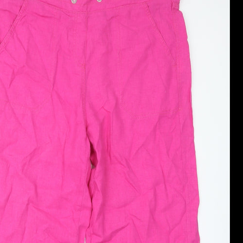 Peacocks Womens Pink   Trousers  Size 14 L22 in