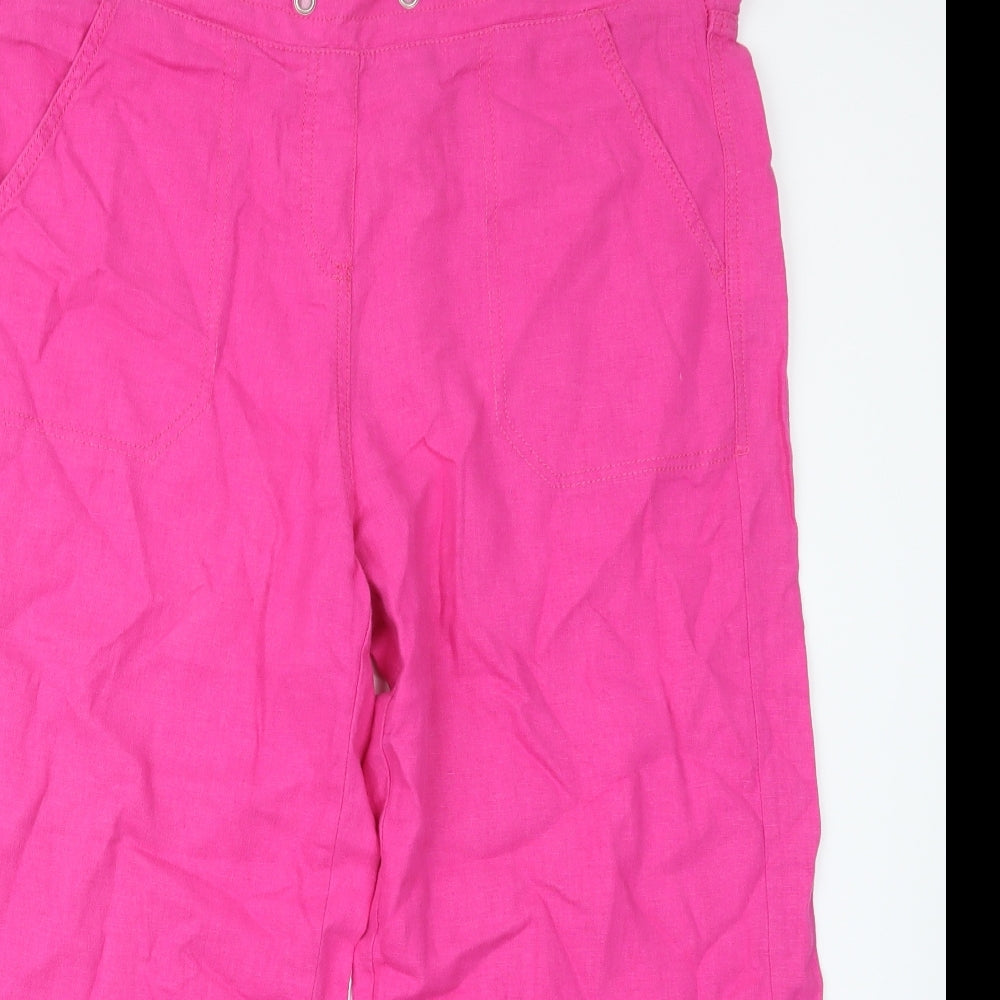Peacocks Womens Pink   Trousers  Size 14 L22 in