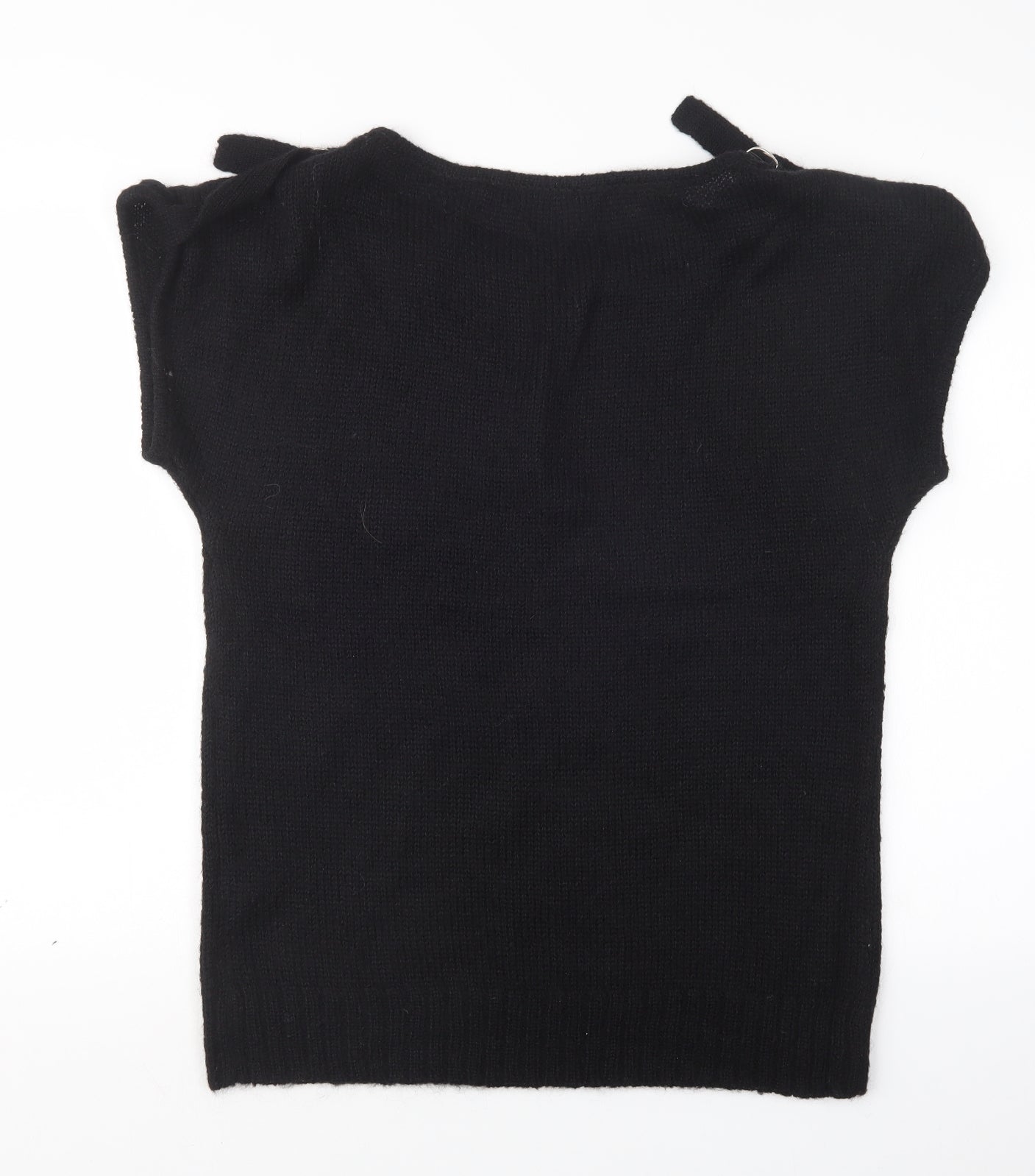 Papaya Womens Black  Knit Pullover Jumper Size 18