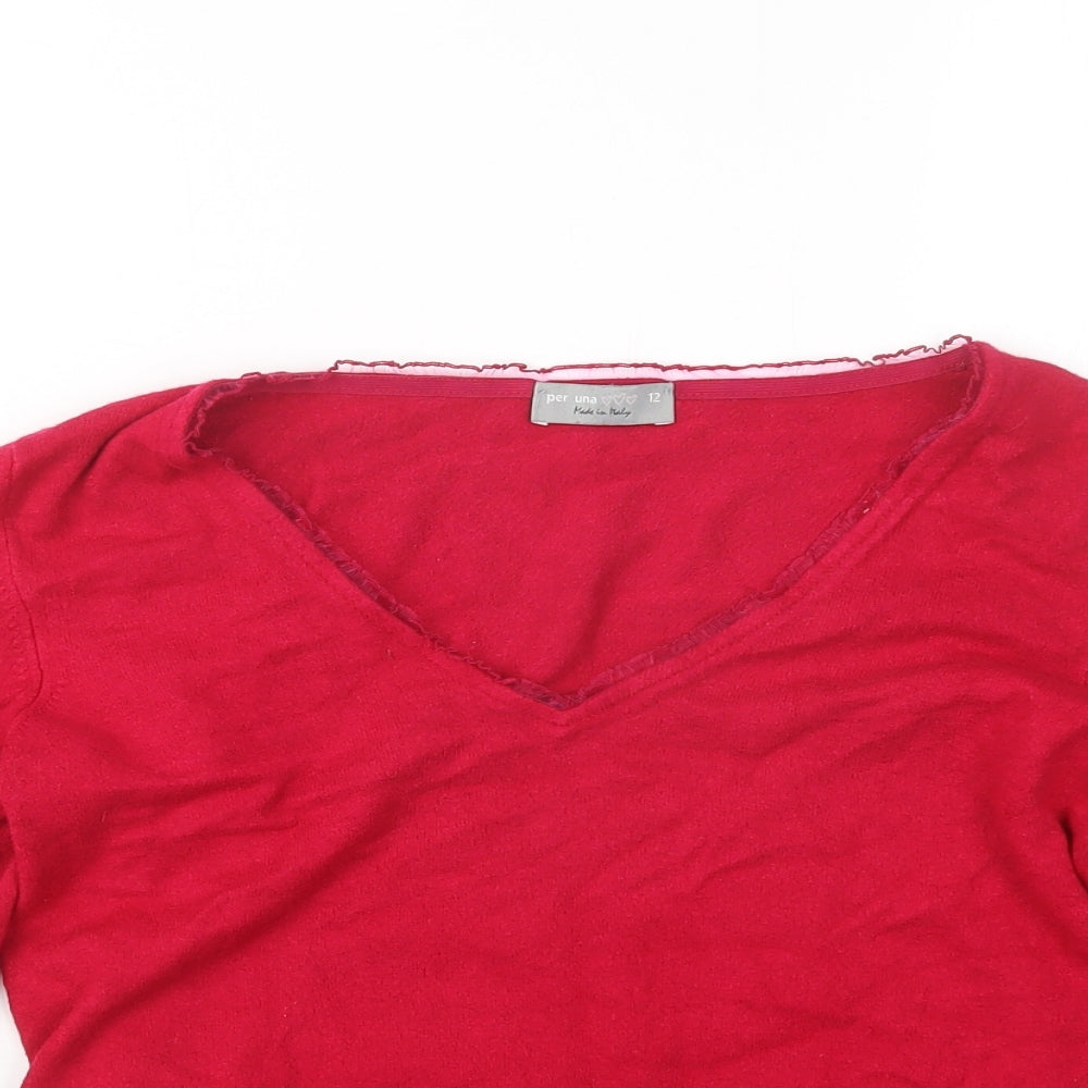 Per Una Womens Pink   Pullover Jumper Size 12