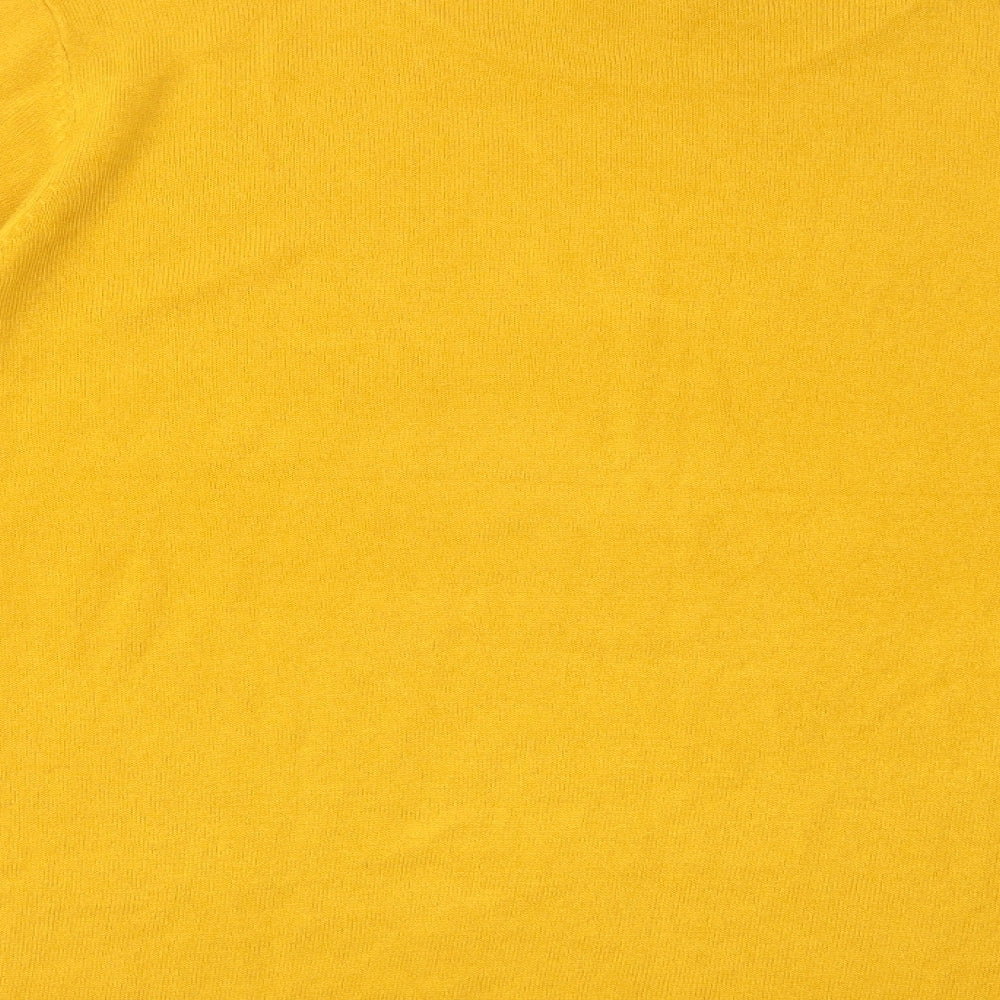 ARISTA Womens Yellow  Knit Pullover Jumper Size 22