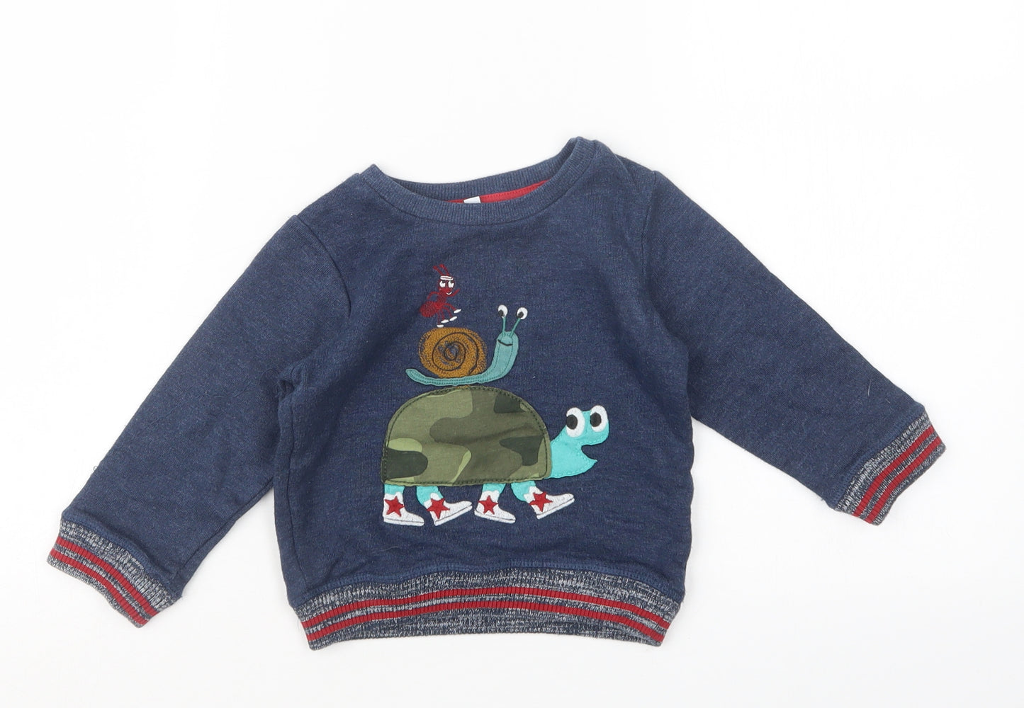 Marks and Spencer Boys Blue   Pullover Jumper Size 12-18 Months