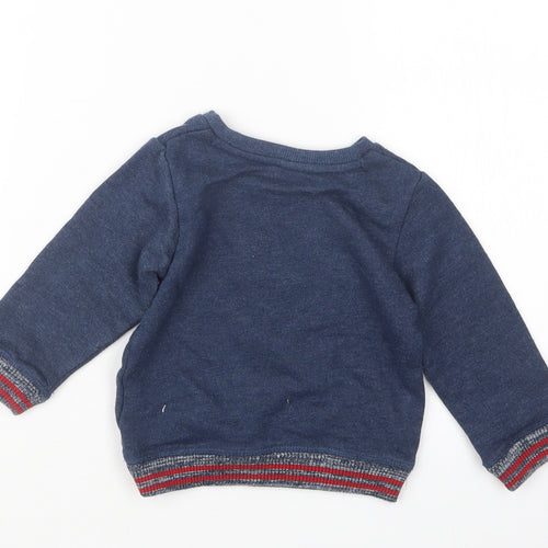 Marks and Spencer Boys Blue   Pullover Jumper Size 12-18 Months