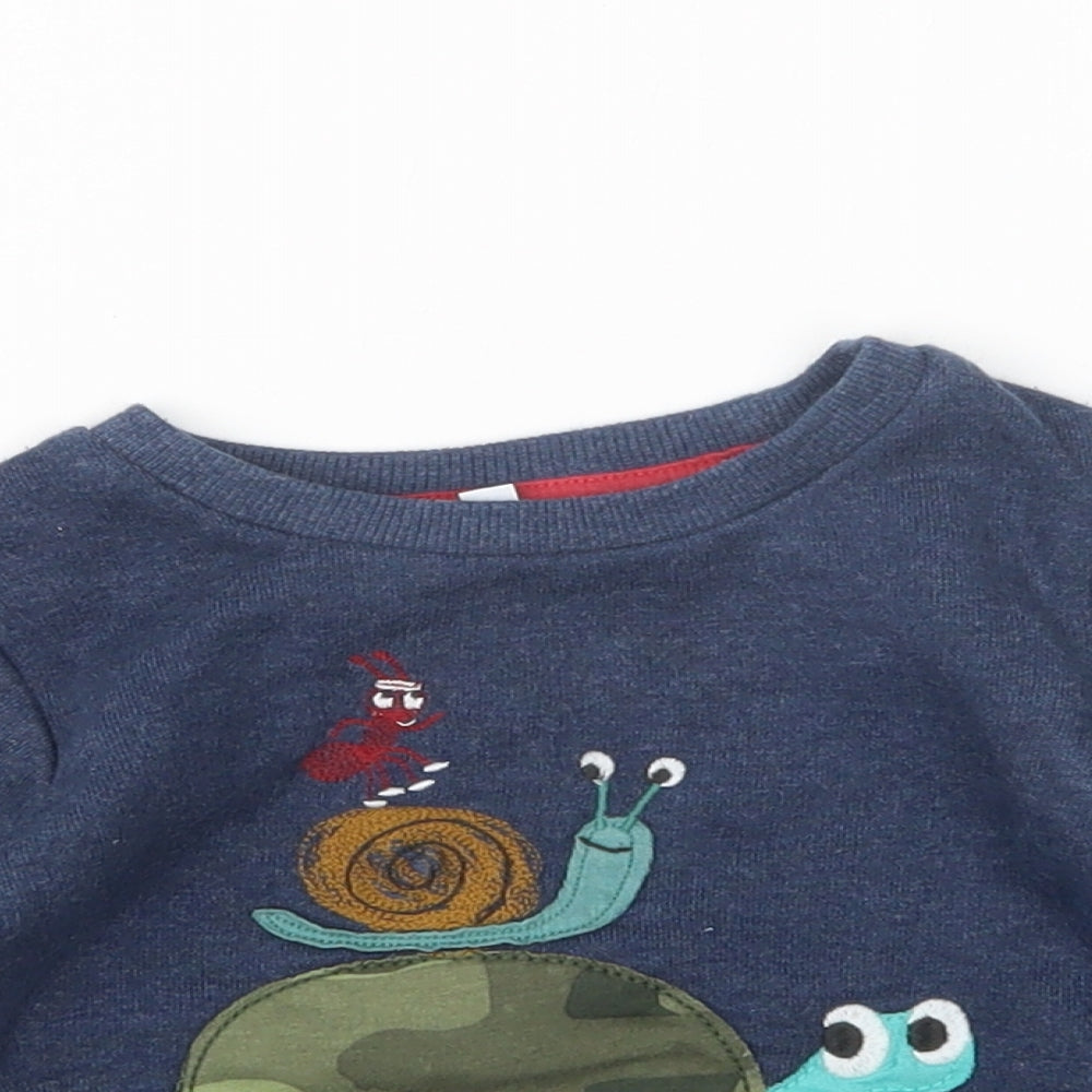 Marks and Spencer Boys Blue   Pullover Jumper Size 12-18 Months